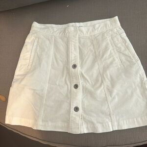 Bella Dahl corduroy button down skirt